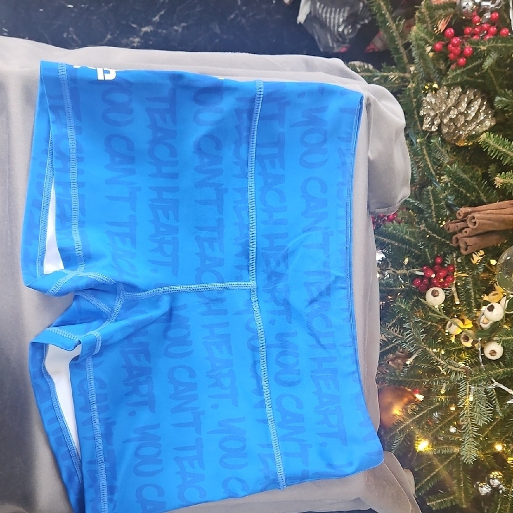 Blue Graphic Athletic Shorts